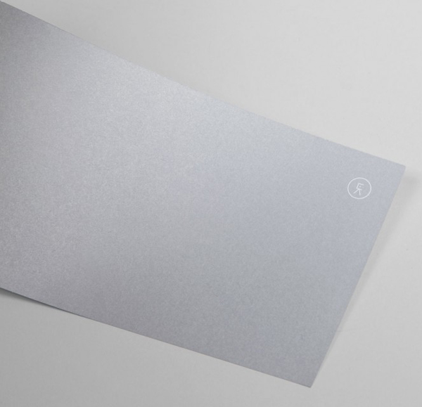 Logo and compliment slip with silver spot colour designed by Wurtemberg for icelandic writer and director Elfar Adalsteins Logo and compliment slip with silver spot colour designed by Wurtemberg for icelandic writer and director Elfar Adalsteins