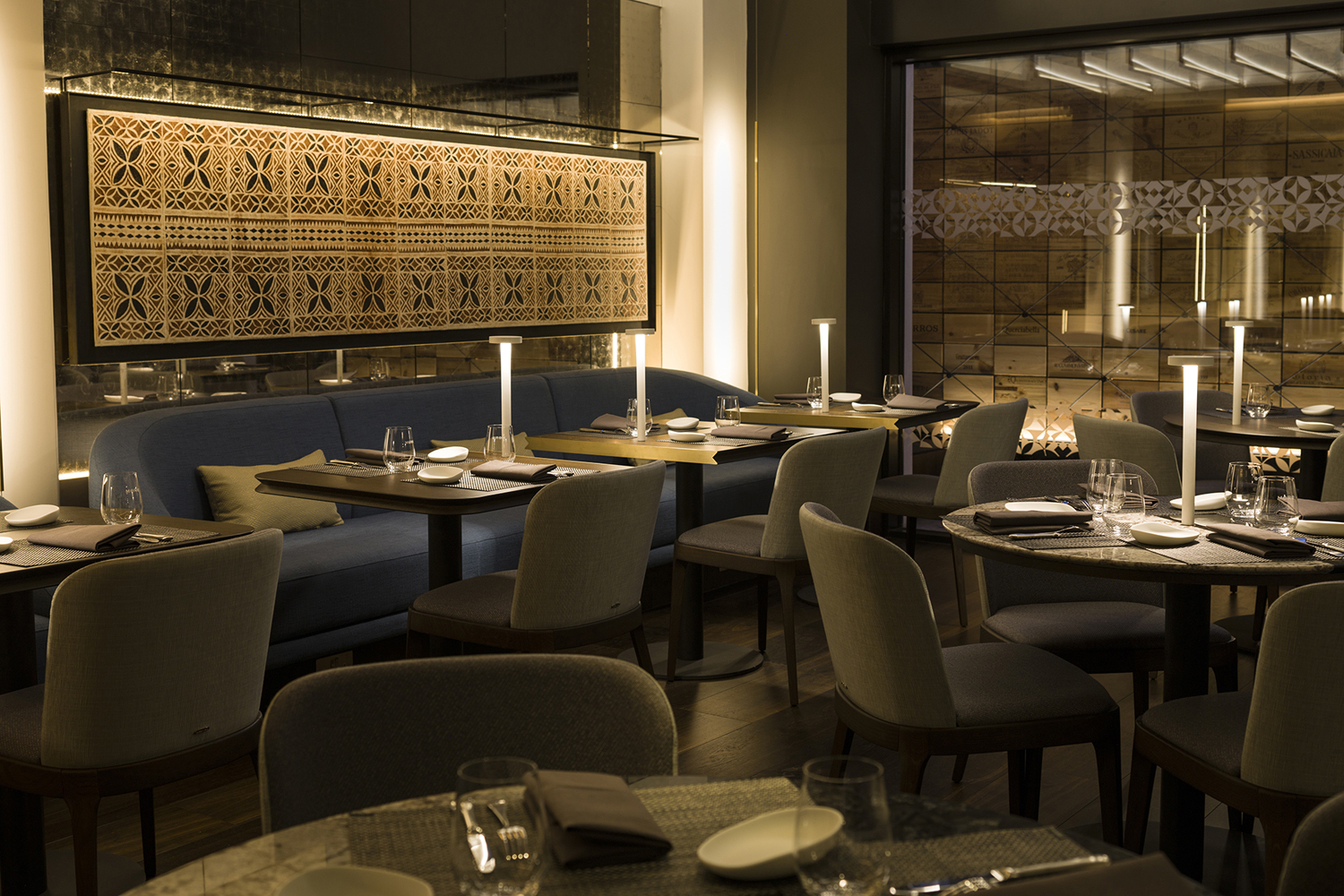 Interior of Mere, Monica and David Galetti's new London restaurant