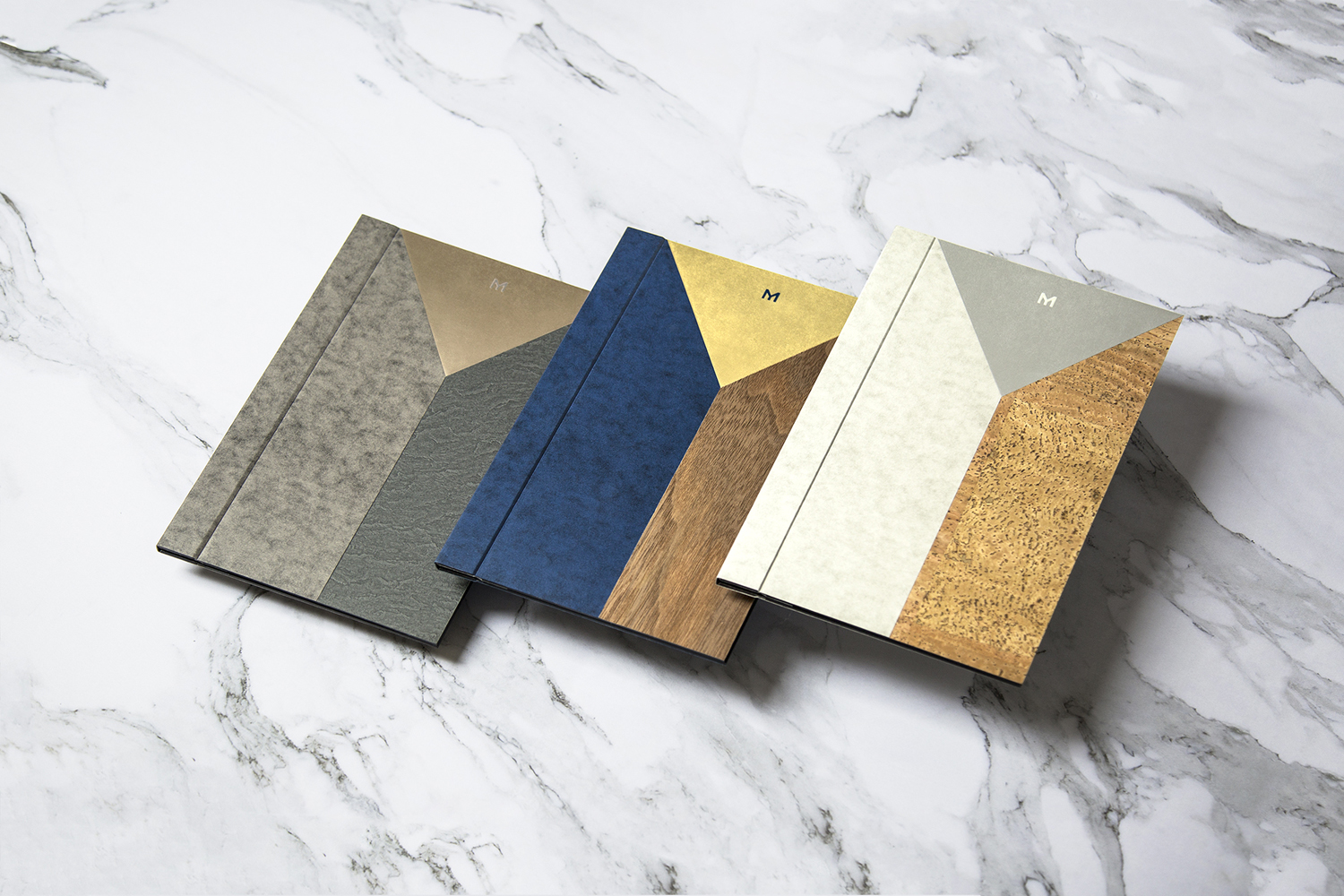 Brand identity and inlaid menu covers designed by Bibliothèque for Monica Galetti's new London restaurant Mere