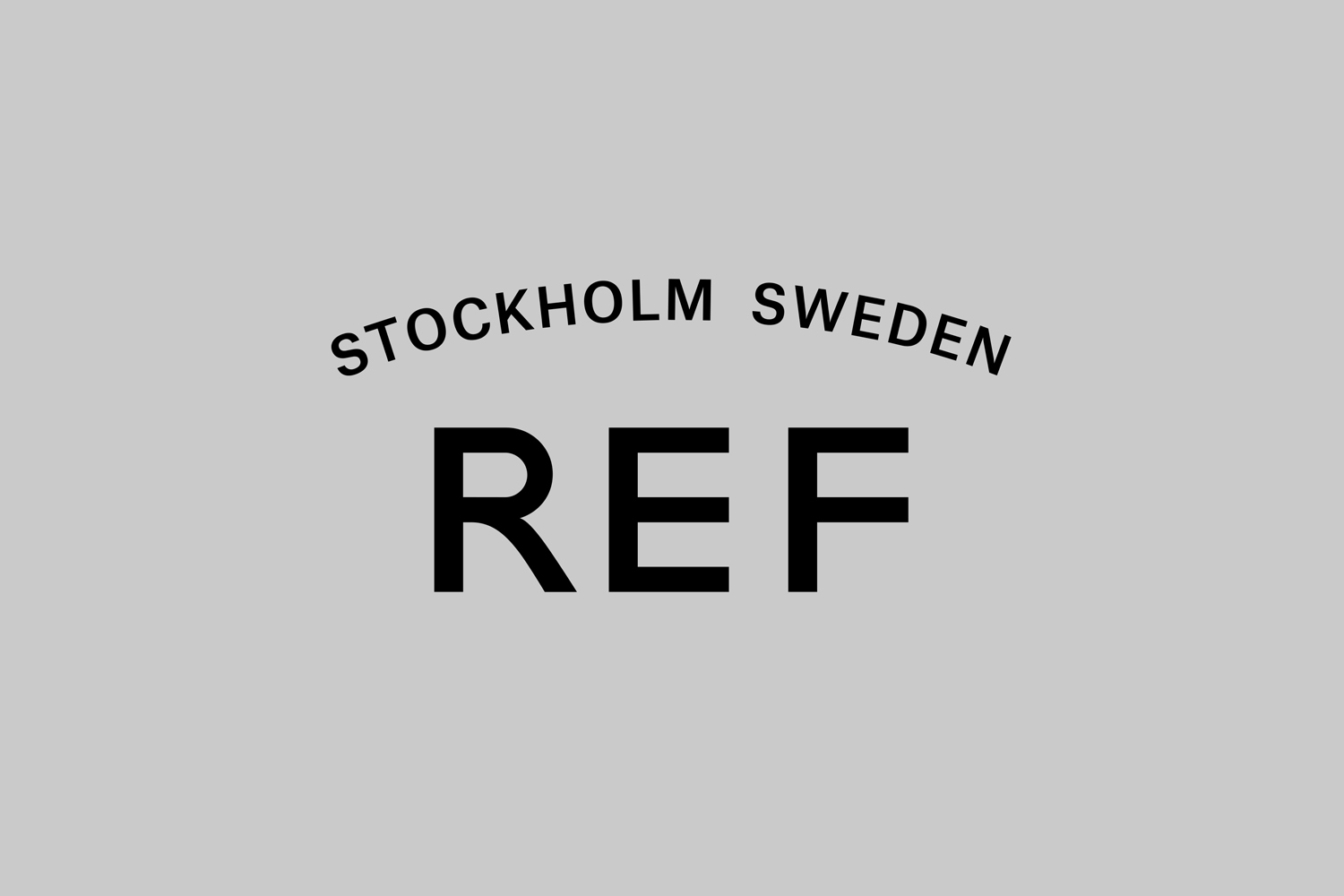 Logotype designed by Scandinavian studio Kurppa Hosk for Swedish hair care brand REF