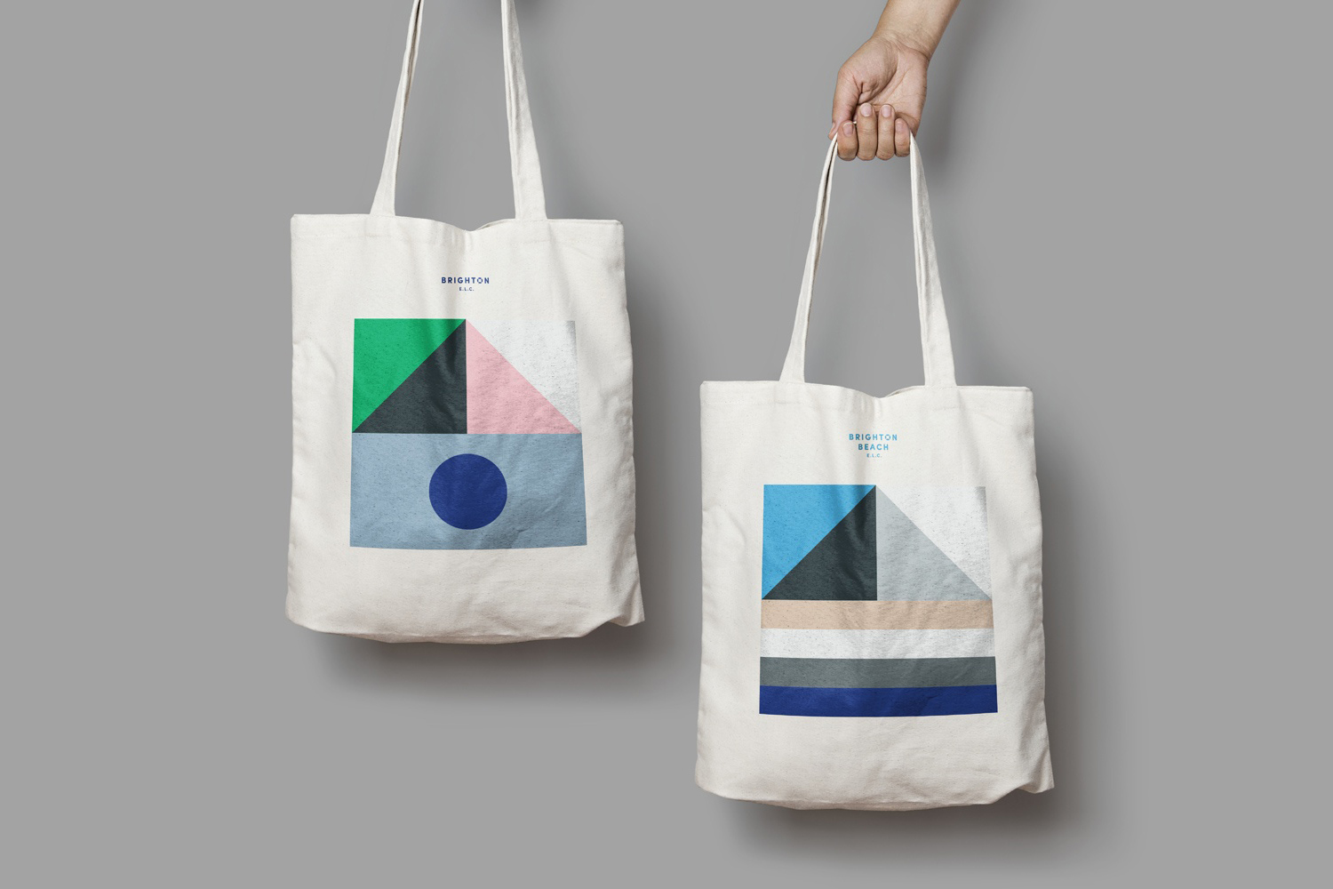 Logo, business cards, tote bags and website designed by Studio Brave for Brighton & Brighton Beach early learning centres.