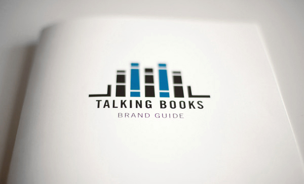 New logo and print designed by Adrian Walsh for Canadian audio-book retailer Talking Books