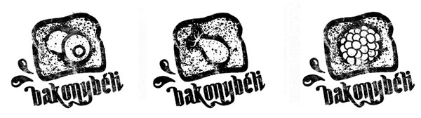 Logo by Dora Novotny for premium Hungarian jam Bakonybéli