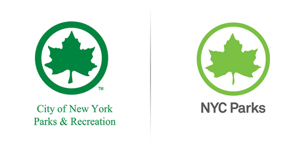 New logo by Pentagram for New York's park land, properties, and attractions