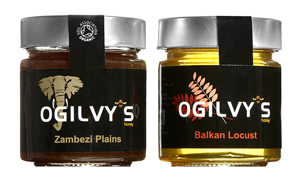 Packaging for unblended, traceable and sustainable monofloral and polyfloral honey importer Oglivy's