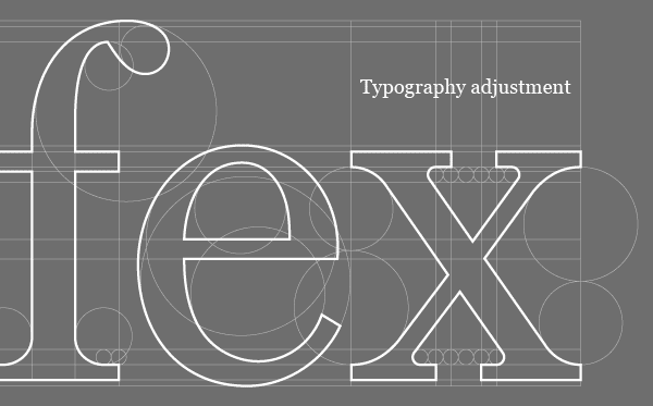 Logotype construction by Jan Zabransky for currency trading and consulting business Delfex