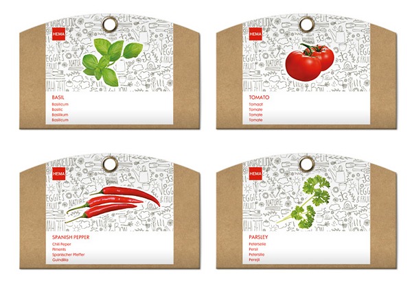 New Packaging for HEMA Grow Your Own by Studio Kluif