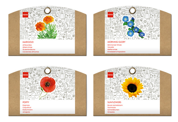New Packaging for HEMA Grow Your Own by Studio Kluif