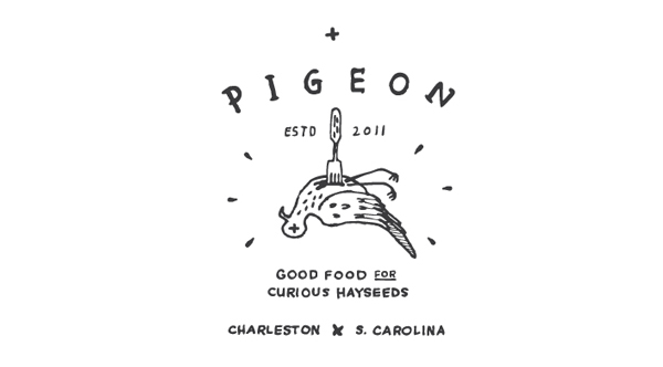 Logo designed by Fuzzco for South Carolina pop-up eatery Pigeon