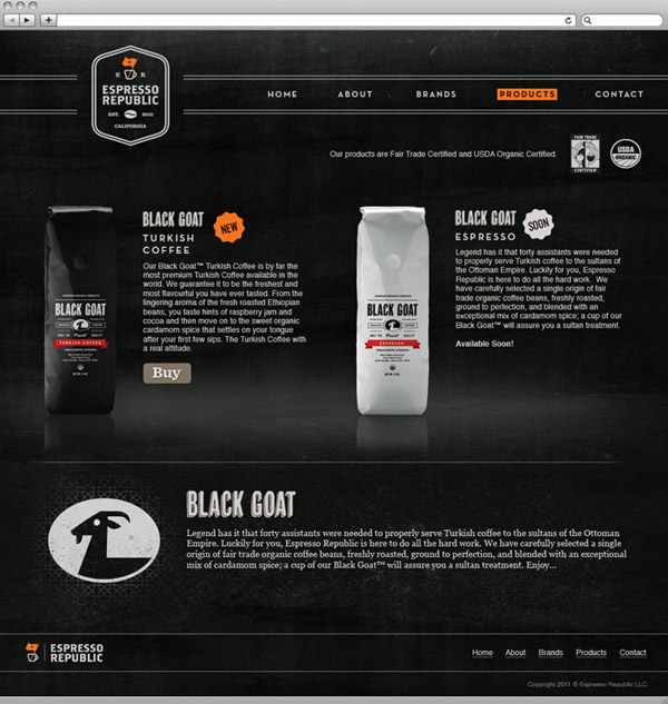 Black Goat Coffee Designed by Salih Kucukaga