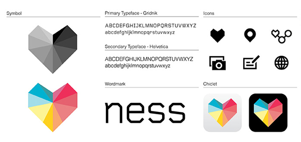 Ness - Logo and mobile experience designed by Moving Brands