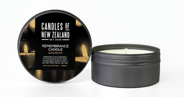 Packaging designed by Family Design Co. for handcrafted, traditionally produced candle brand Candles of New Zealand