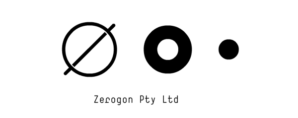 Logo designed by Nicholas Hawker for Australian software engineering firm Zerogon