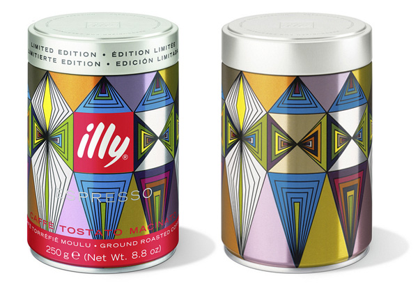 Packaging featuring illustrative work by Cameroon based artist and graphic designer Alioum Moussa for Illy's limited edition coffee tin