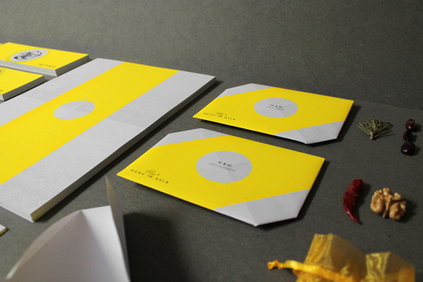 Print work by Leib Und Seele for Heilbronn based bar Ray Lemon's monthly event Menu in Yellow