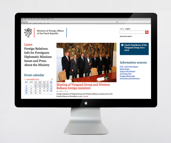 Website designed by Studio Najbrt for CZ Ministry of Foreign Affairs