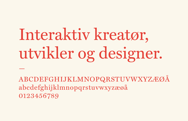 Typeface for web production and advertising company Raconteur