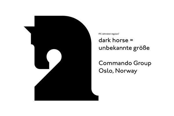 Logo created for and by Oslo based multidisciplinary visual communications agency Commando Group