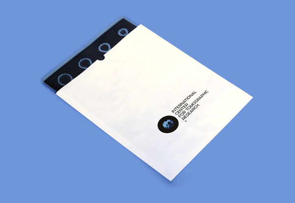 Scan sleeve created by Tomat Design for The International Center for Tomographic Research