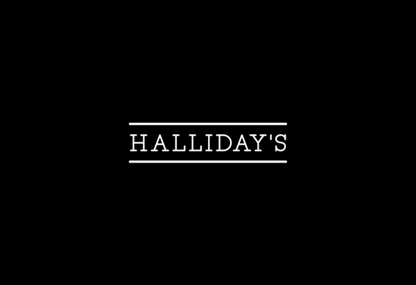 Logotype designed by Family for vintage china hire service Halliday's