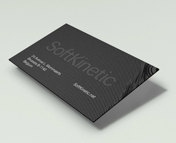 Logo and business card for gesture recognition technology developer SoftKinetic designed by Method