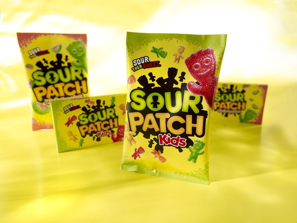 Packaging design for confectionery brand Sour Patch Kids led by Landor's creative director Dale Doyle