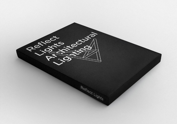 Logo and brochure designed by Designers United for architectural lighting firm Reflect Lights