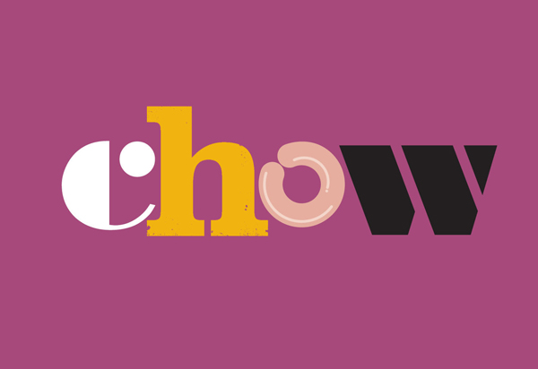 Logo for UK based snack food brand Chow created by Studio h