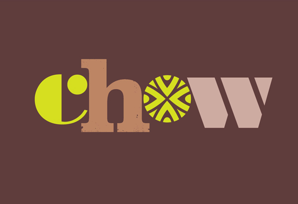 Logo for UK based snack food brand Chow created by Studio h