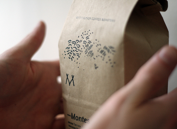 Logo and packaging design for Matchstick Coffee created by Vitae