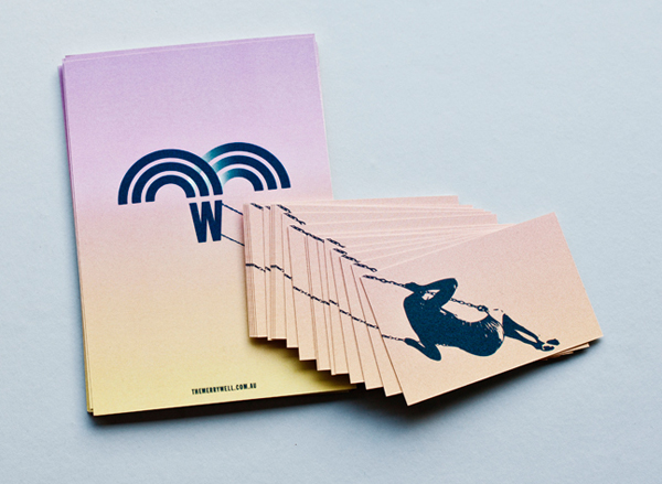 Logo, menu and business card design by CIP for The Merrywell