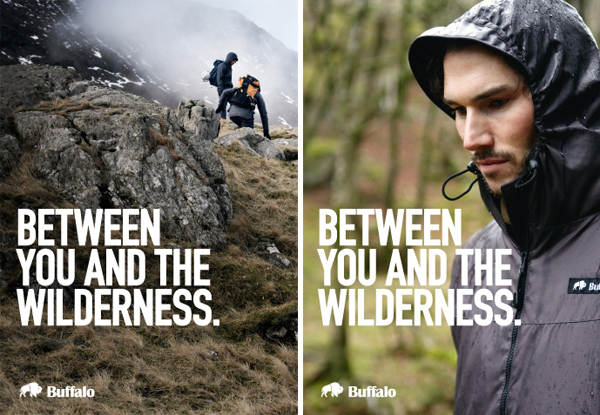 Logo and print designed by The Consult for outdoor clothing brand Buffalo Systems