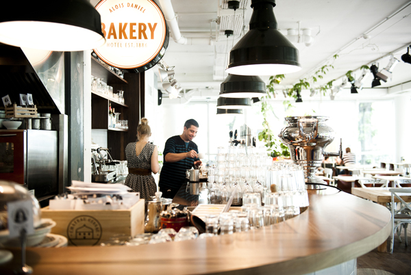 Logo and interior signage designed by Moodley for Vienna and Graz based luxury hotel Daniel