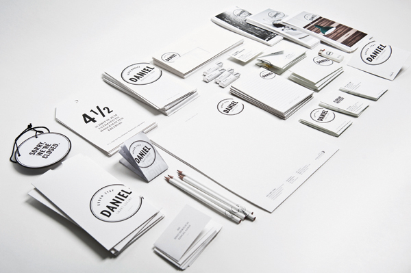 Logo and stationery designed by Moodley for Vienna and Graz based luxury hotel Daniel