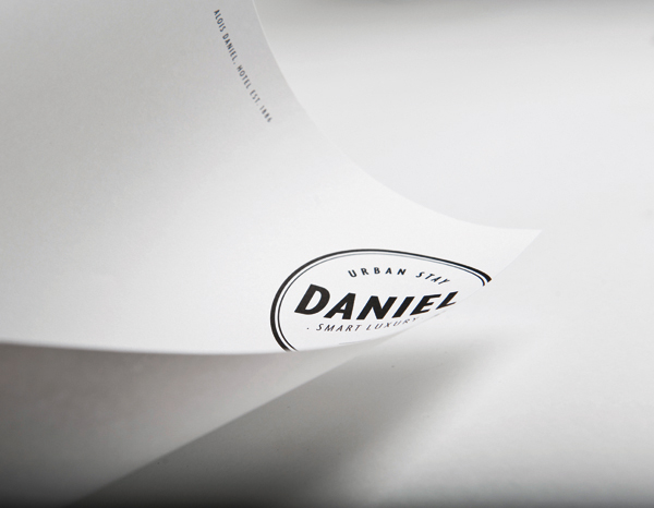 Logo and print designed by Moodley for Vienna and Graz based luxury hotel Daniel