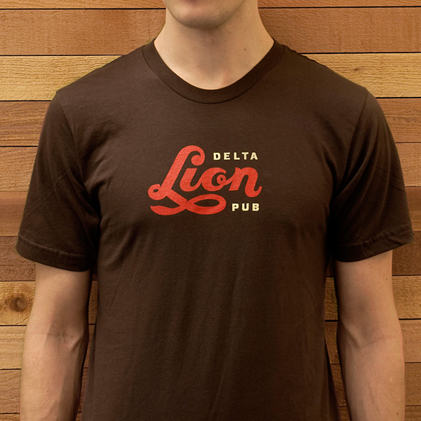 Delta Lion Pub t-shirt designed by St Bernadine