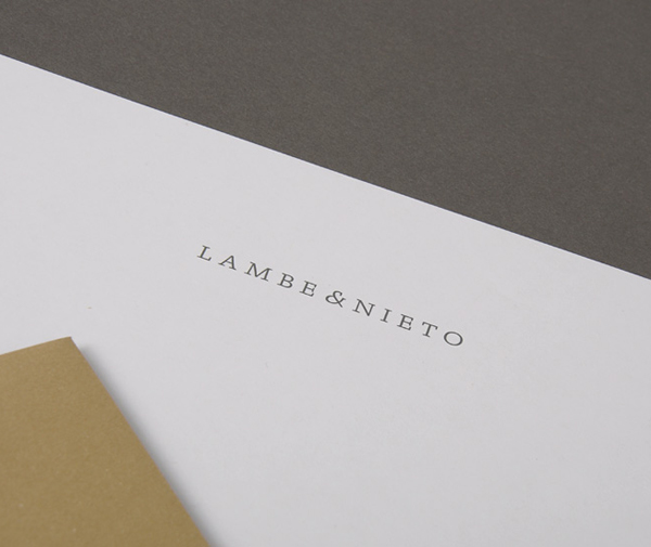 Logo and headed paper designed by Boscos for Spanish translation service provider Lambe & Nieto