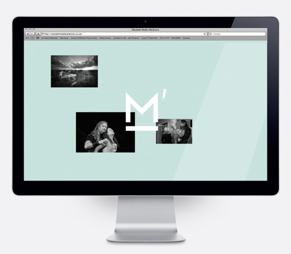 Logo and website design by This Is Studio for specialist music industry PR firm Macbeth Media Relations