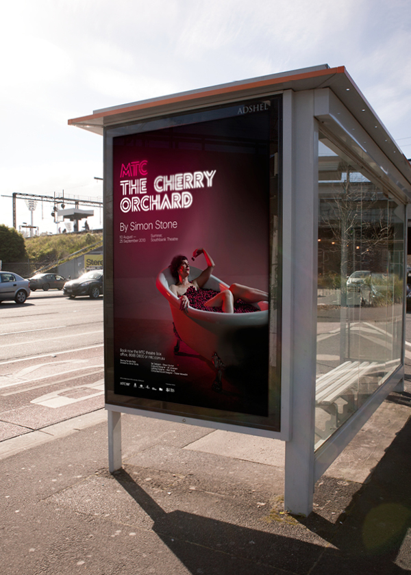 Outdoor advertising developed by Interbrand under the theme of 'new light' for Melbourne Theatre Company