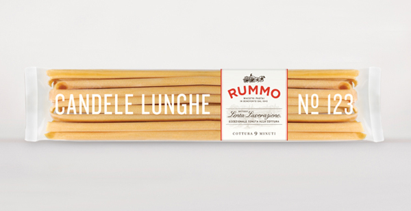 Packaging for pasta brand Rummo designed by Irving & Co.