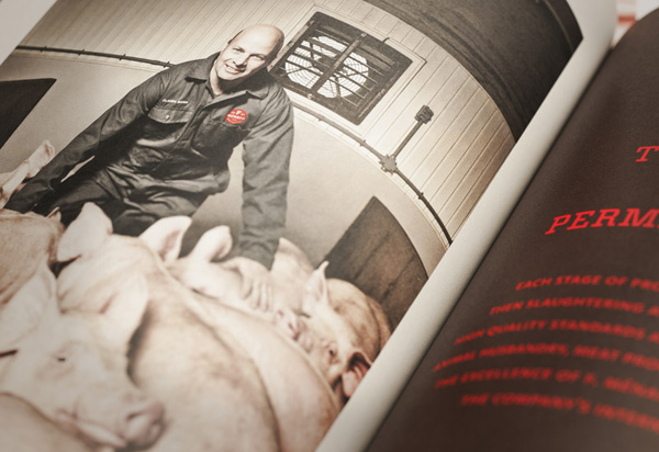 Brochure for Canadian pork producer and family run butcher F. Ménard designed by lg2boutique