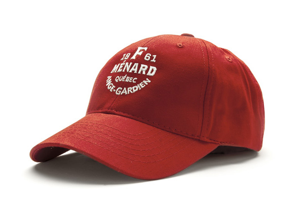 Hat with stitched logo detail for Canadian pork producer and family run butcher F. Ménard designed by lg2boutique