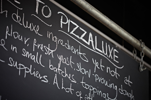 Pizza Luxe chalkboards