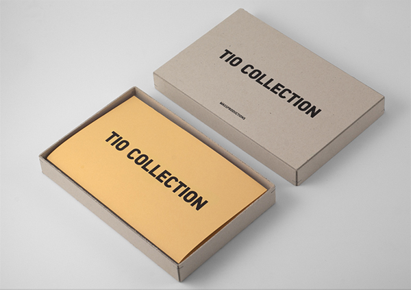 Sample box for furniture company Massproductions designed by Britton Britton