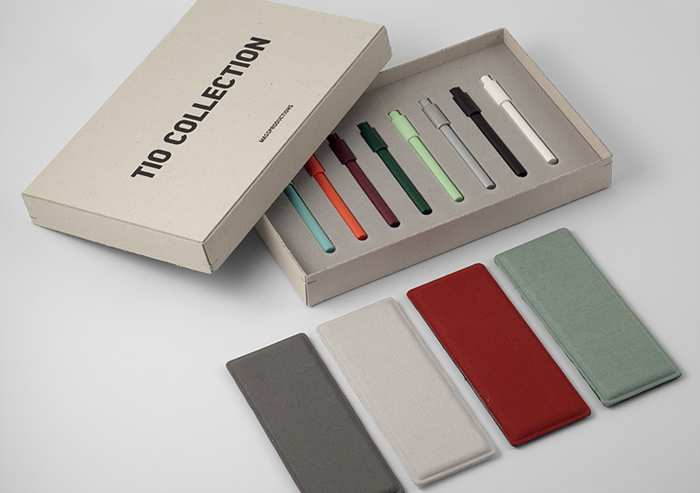 Sample box for furniture company Massproductions designed by Britton Britton