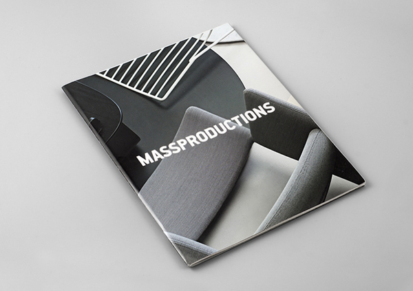 Logo and brochure design for furniture company Massproductions created by Britton Britton