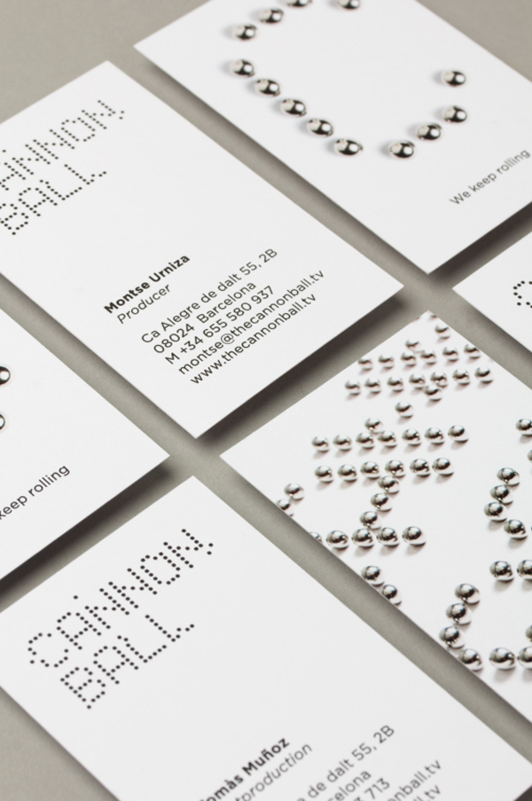 Logo and business card design for production studio The Cannonball by Lo Siento