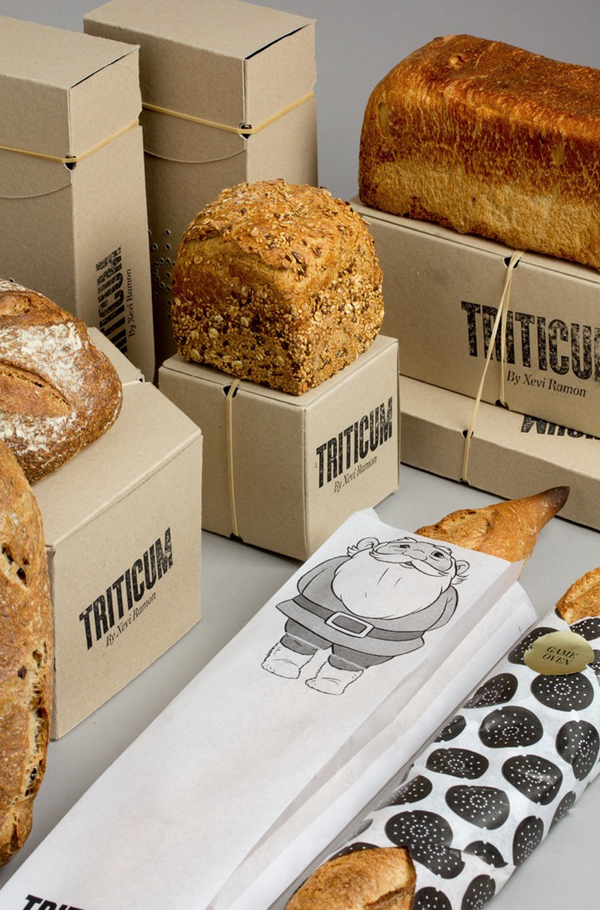 Bakery packaging for Triticum designed by Lo Siento