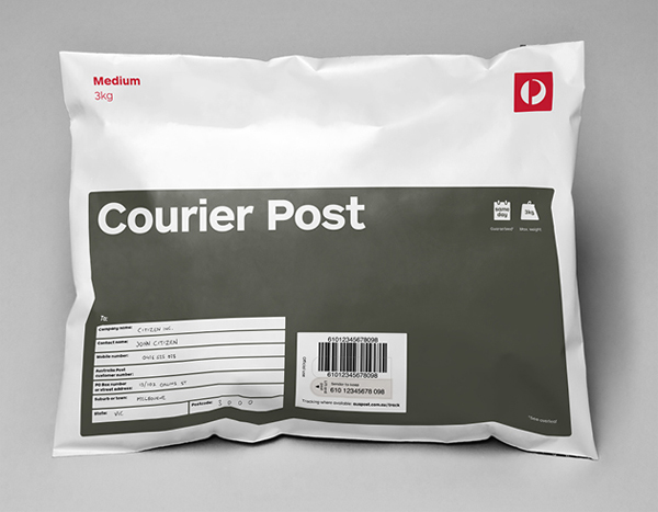 Packaging designed by Interbrand for Australia Post