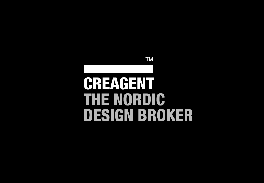 Logo designed by Bond for nordic design broker Creagent